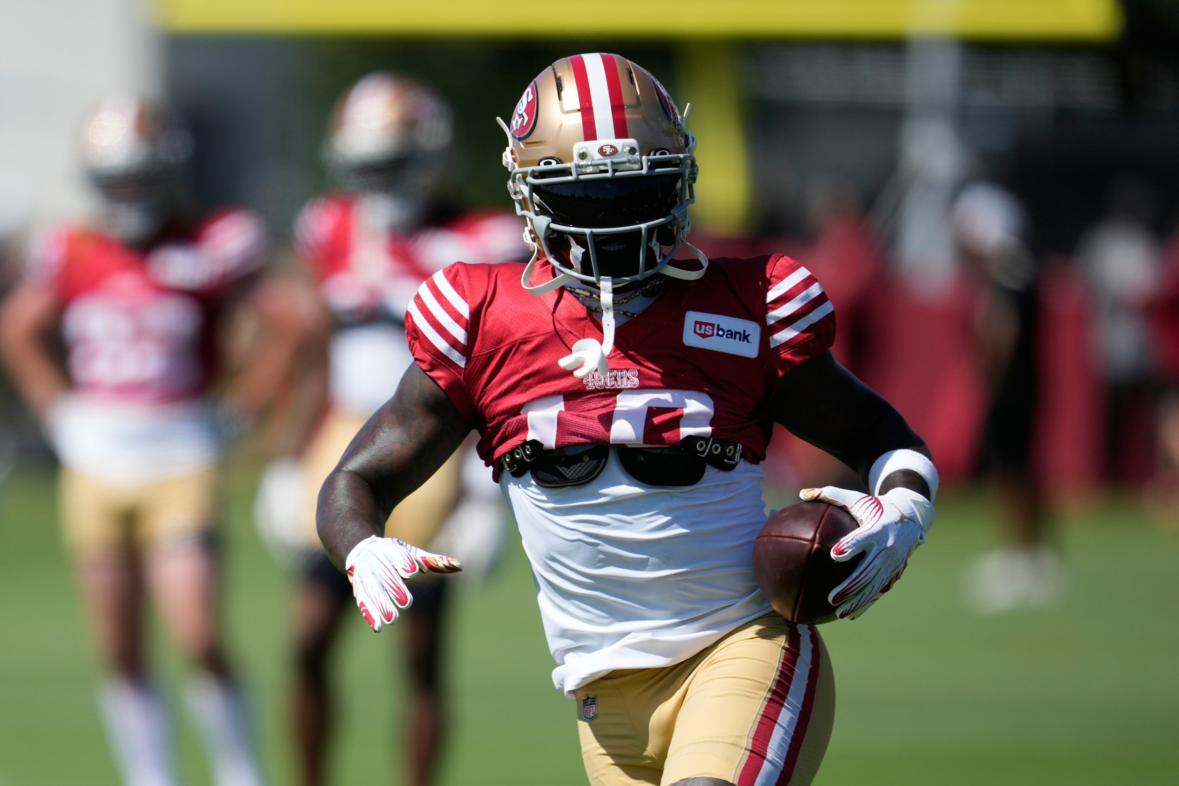 新品　SF 49ers Lサイズ　フーディ アメフト フレンチ・テリー What Deebo Samuel's return — and Ricky Pearsall's surgery — mean