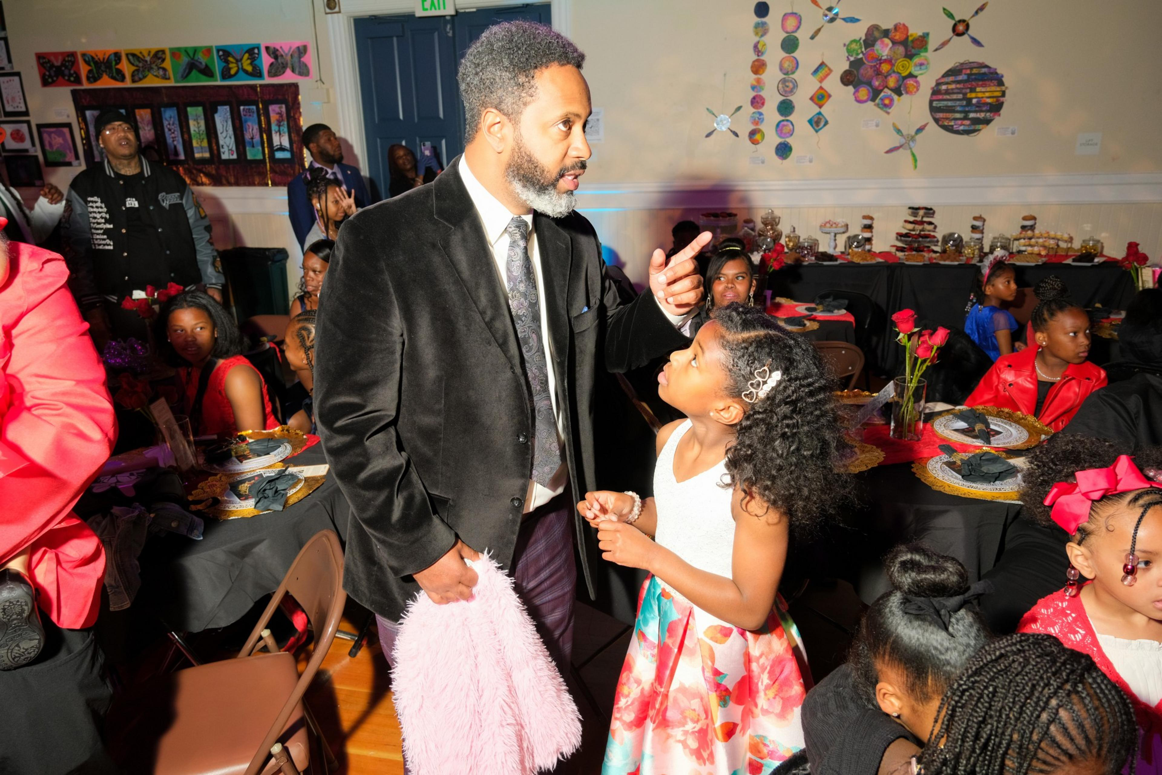 Father and daughter at a Bayview opera house dance