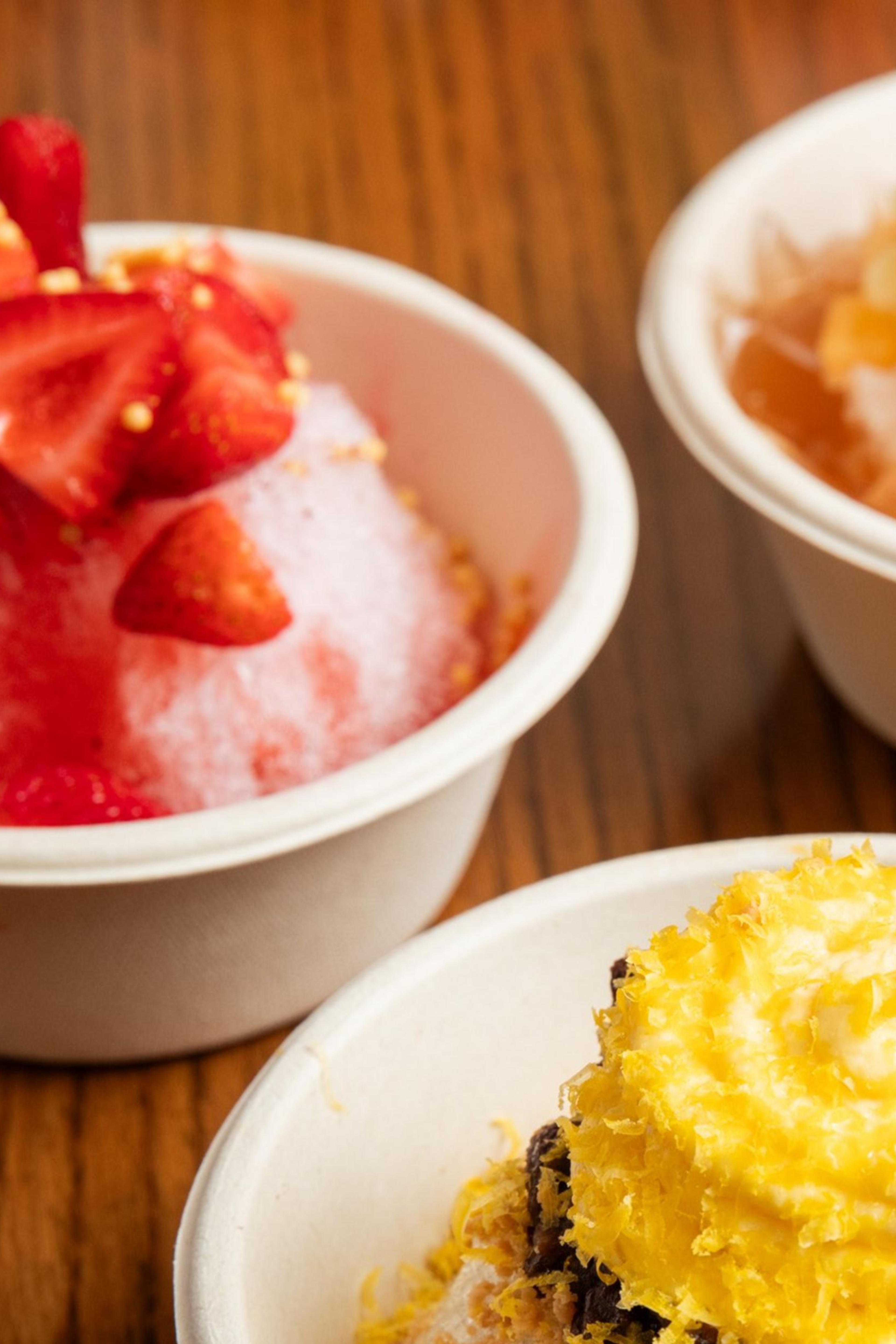 Three kinds of shave ice at Piglet & Co.