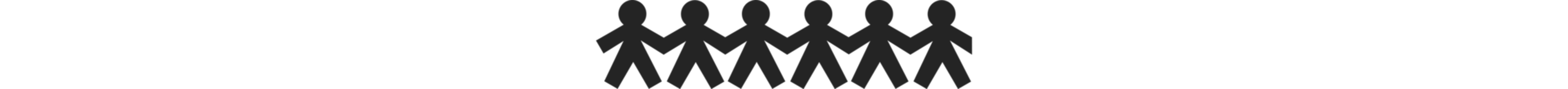 An illustration of 6 people holding hands