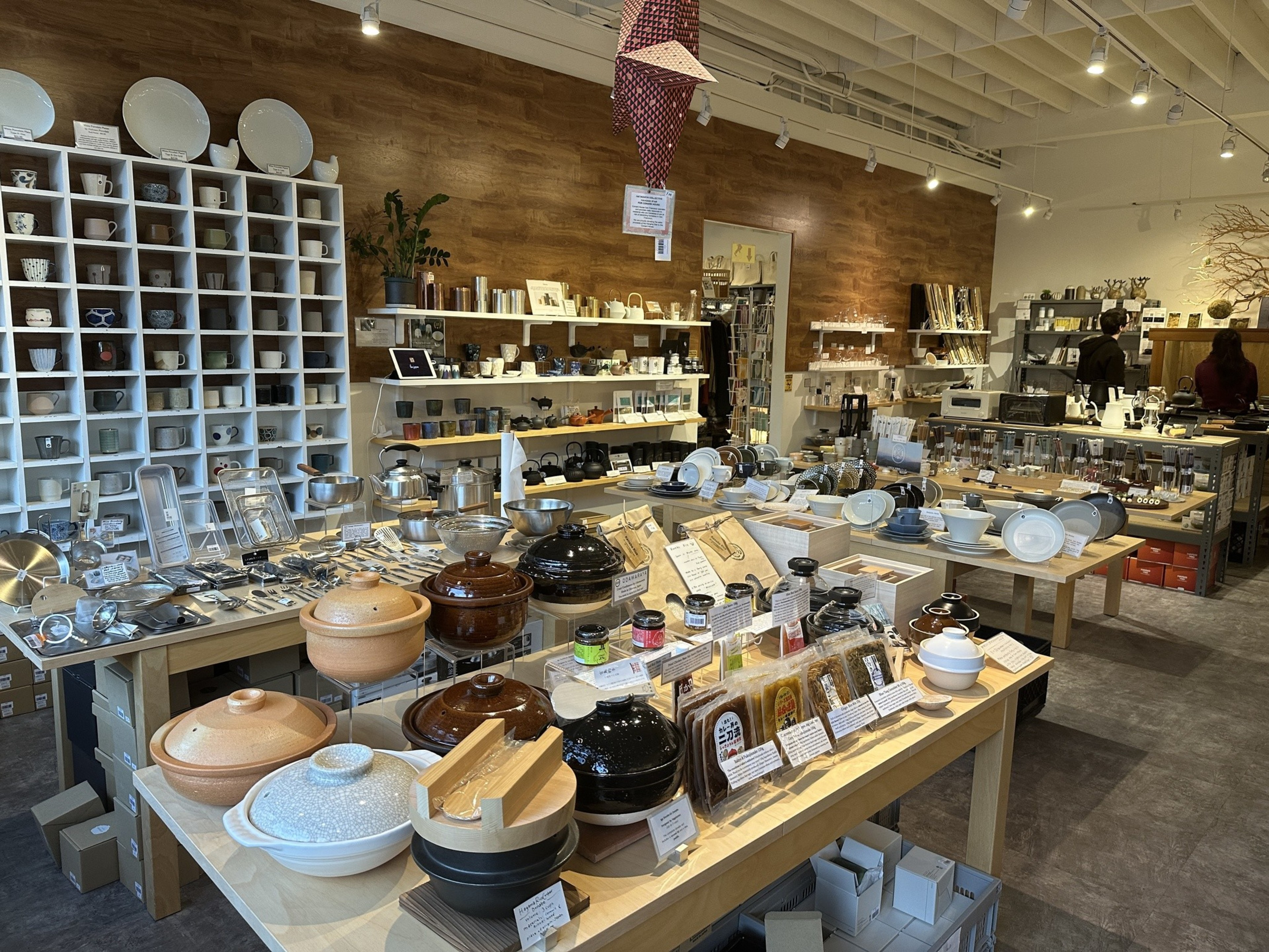 Ceramics, plates and bowls fill a Japanese cookware shop in San Francisco's Japantown.