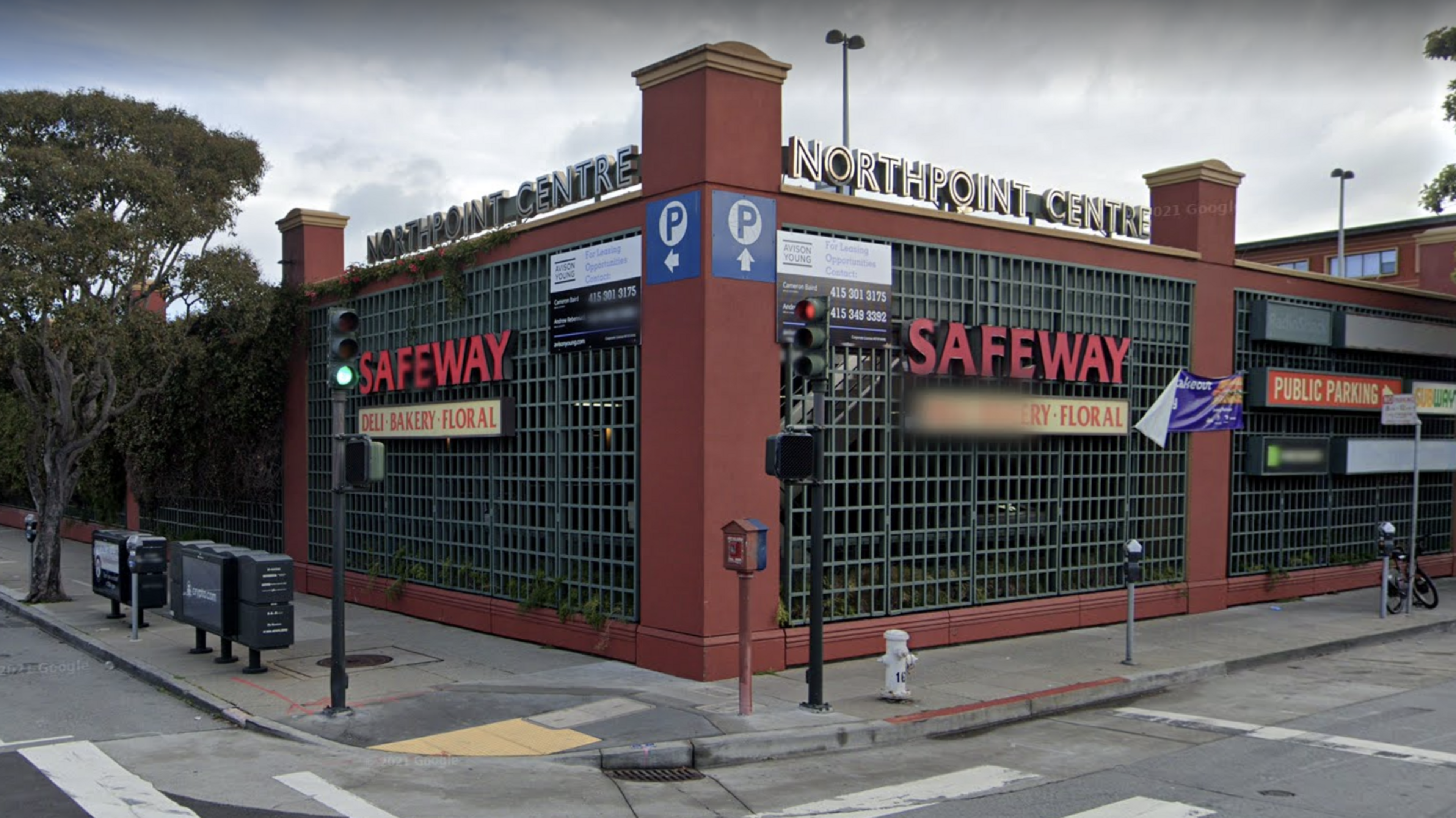 A street view of the former Safeway store in North Beach, San Francisco.
