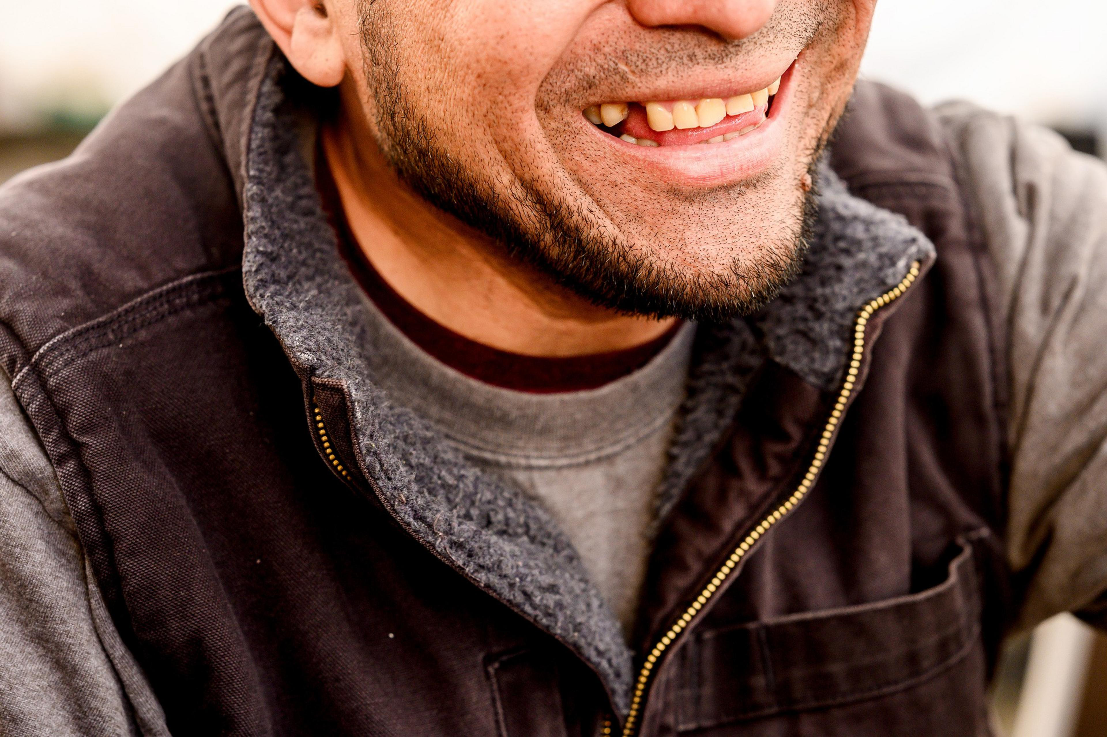 Gregorio Ramon, whose social media posts about Oakland life have been gaining followers, discusses the purpose behind his posts during an interview at La Casa de Maria restaurant.