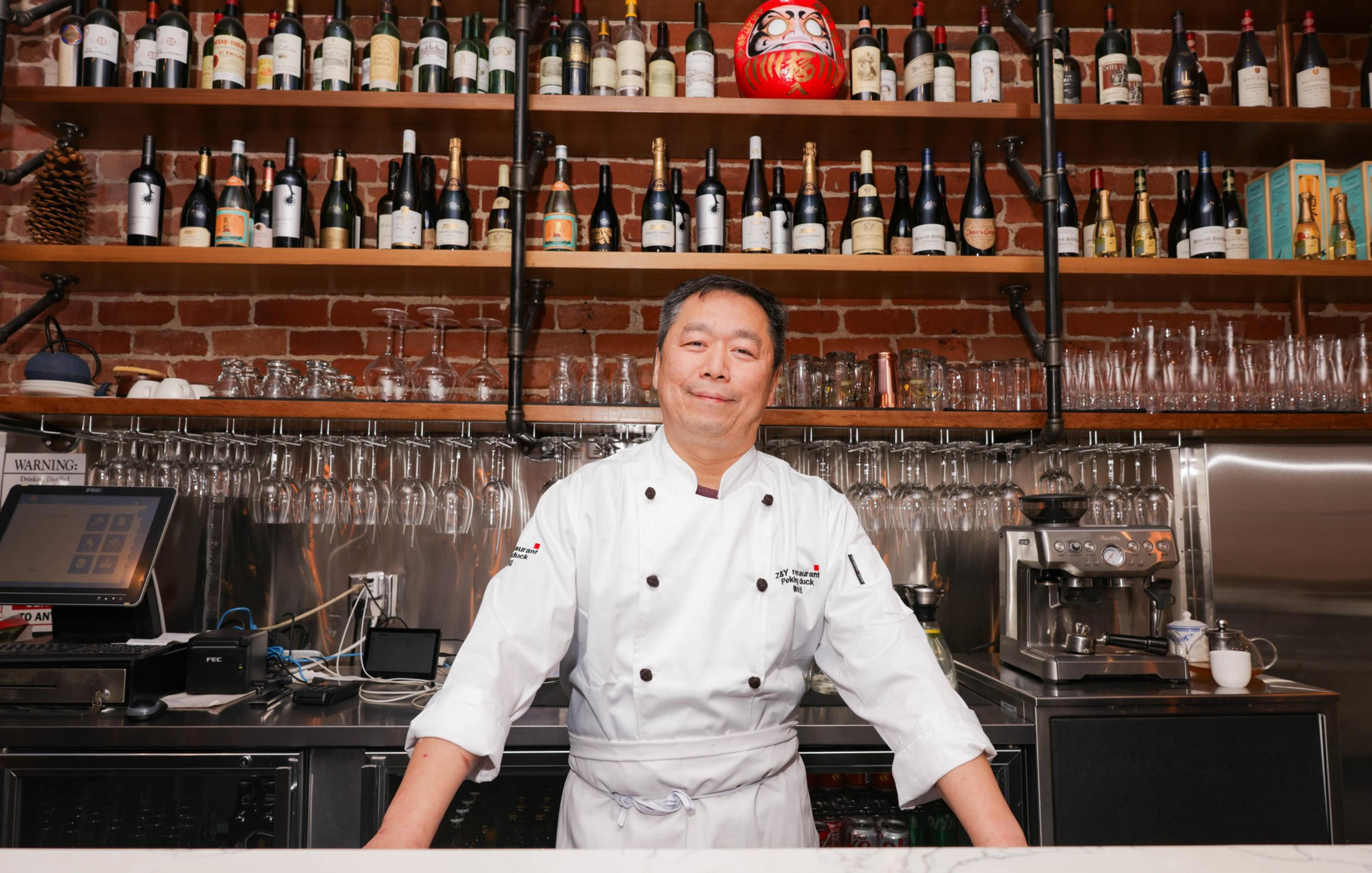 Chef Han Lijun poses for a portrait