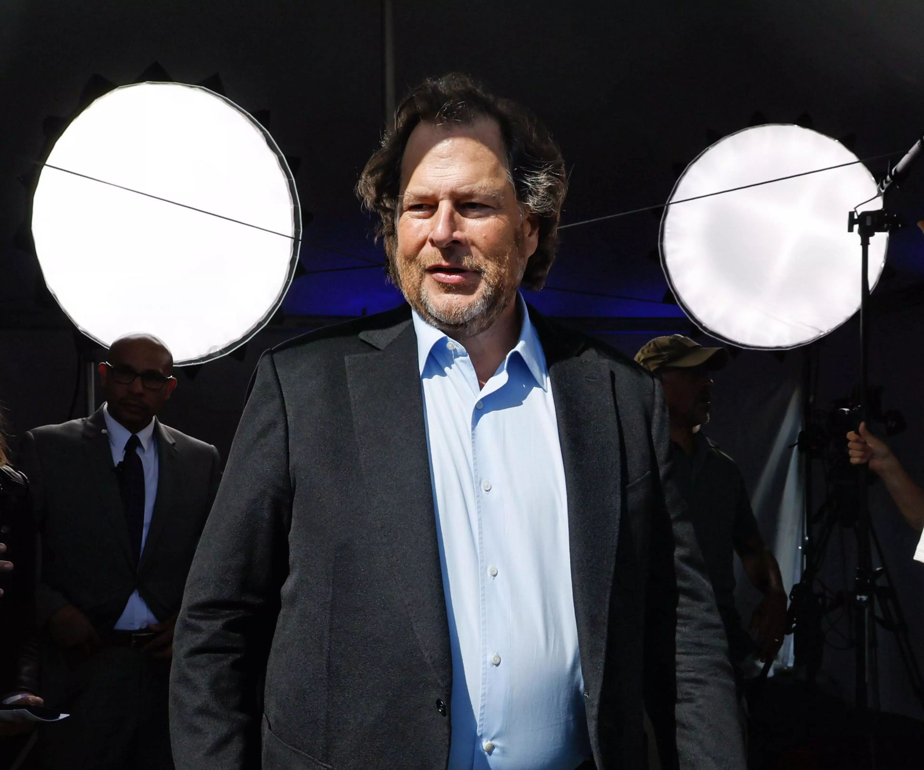 Before publicly turning on San Francisco, Marc Benioff had privately left it behind