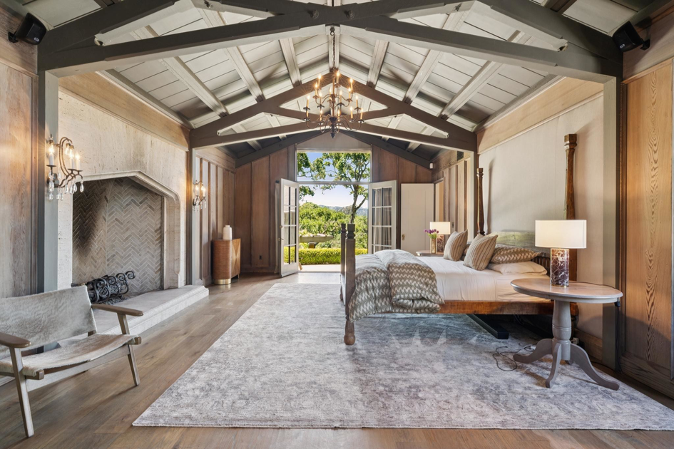 Exclusive: See inside this Maybeck-designed Marin chalet with 7-foot-high fireplaces and reception hall-turned-primary suite