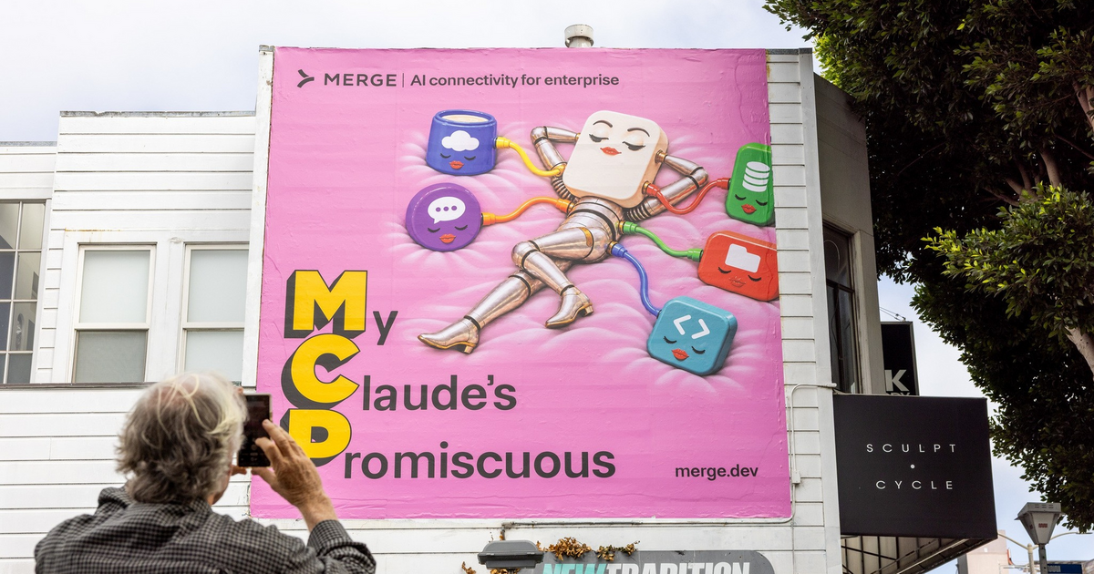 Promiscuous Claude stuns in new AI billboard