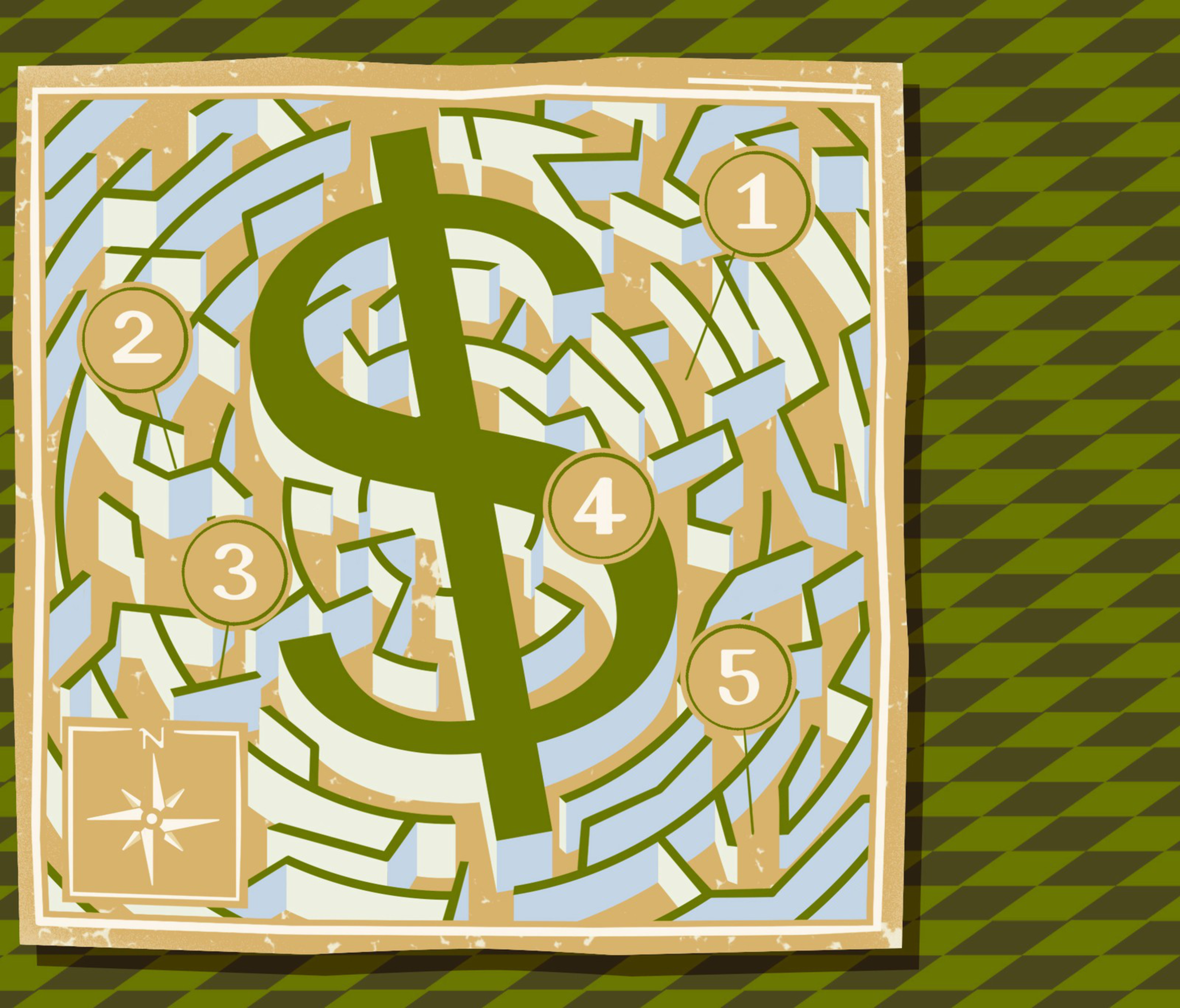An illustration of a maze.