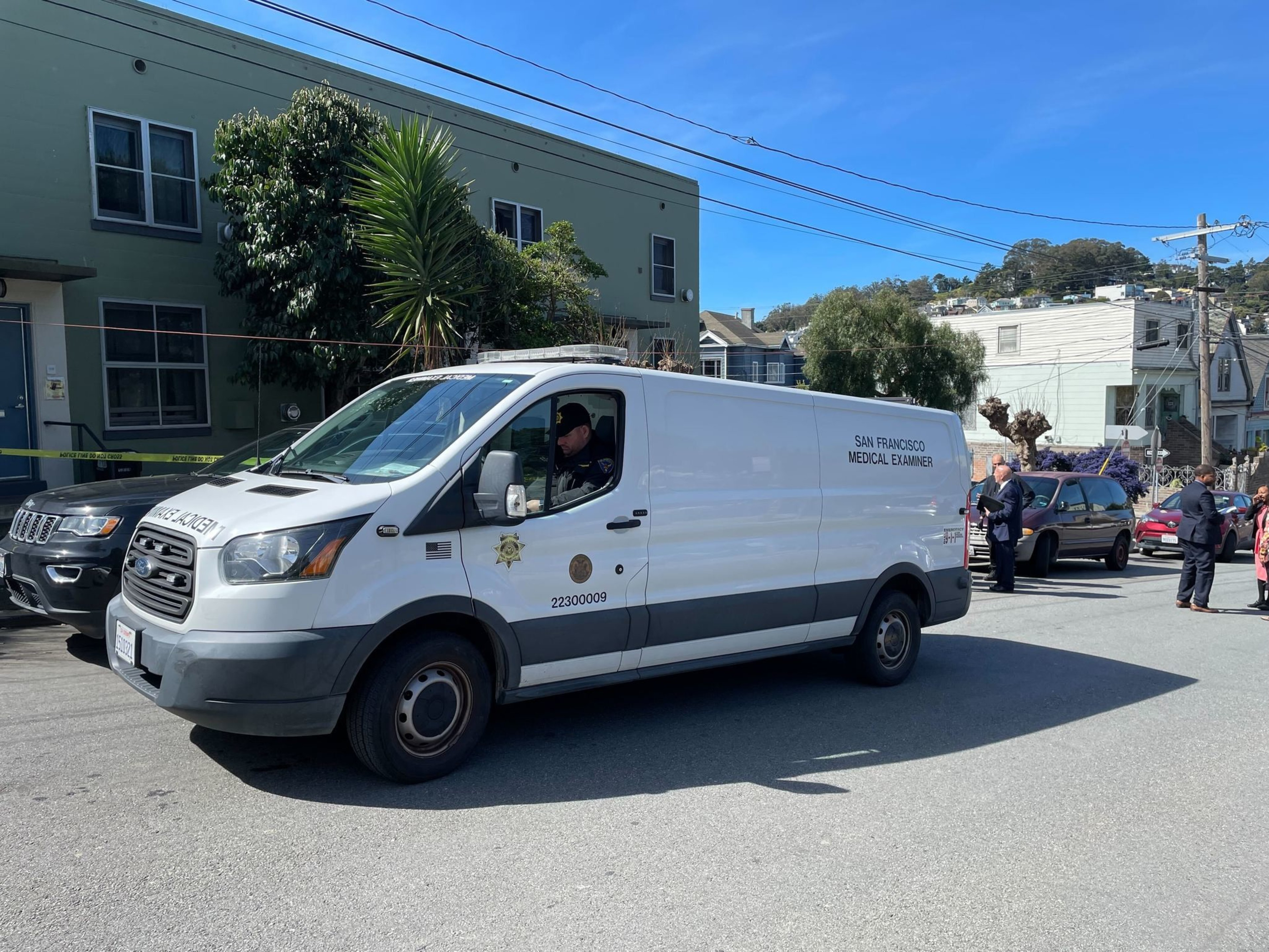 A white van.