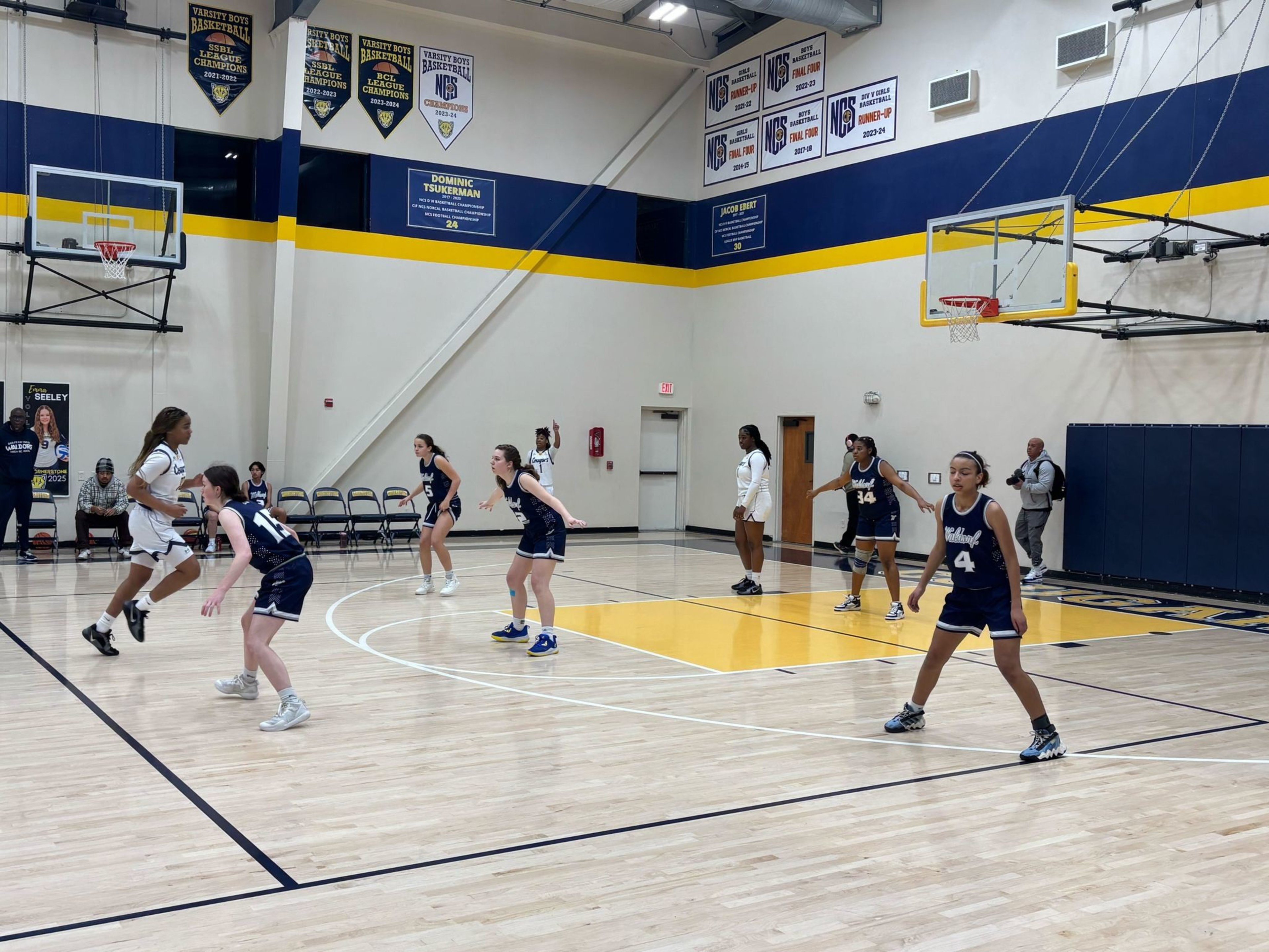 A group of female basketball players