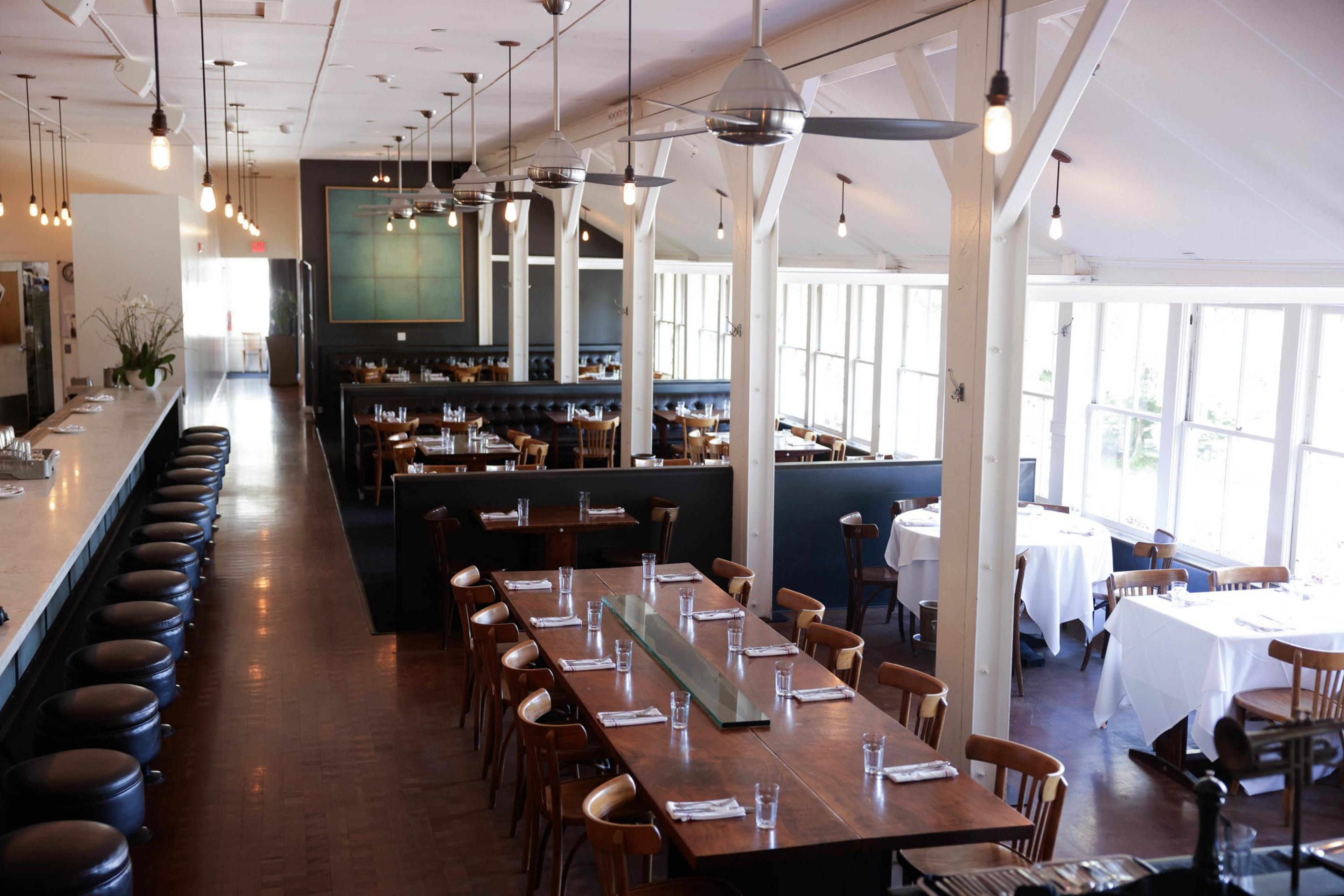 The inside of a brunch restaurant is seen in a photo.