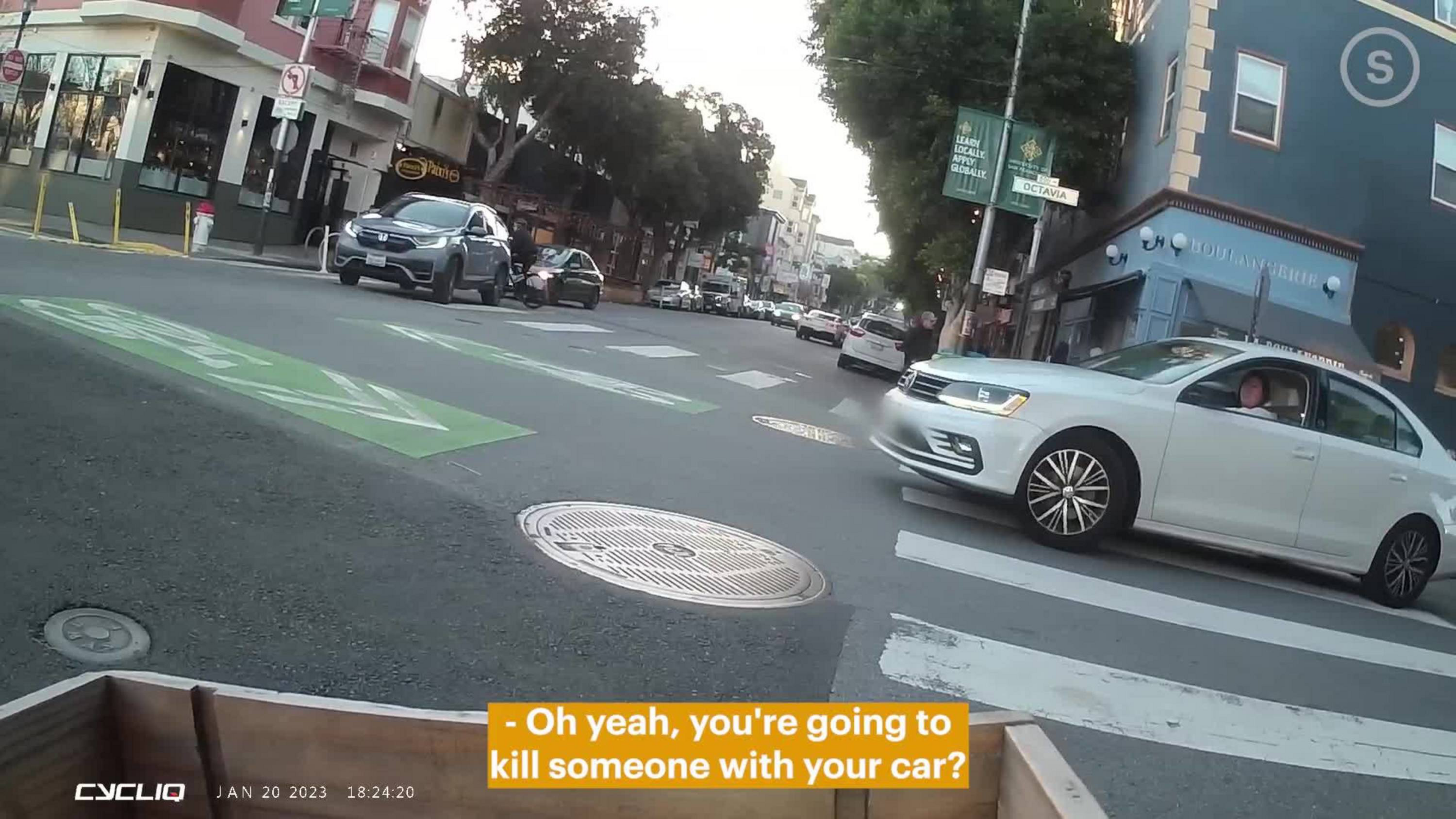 Tim Courtney's video of the incident.