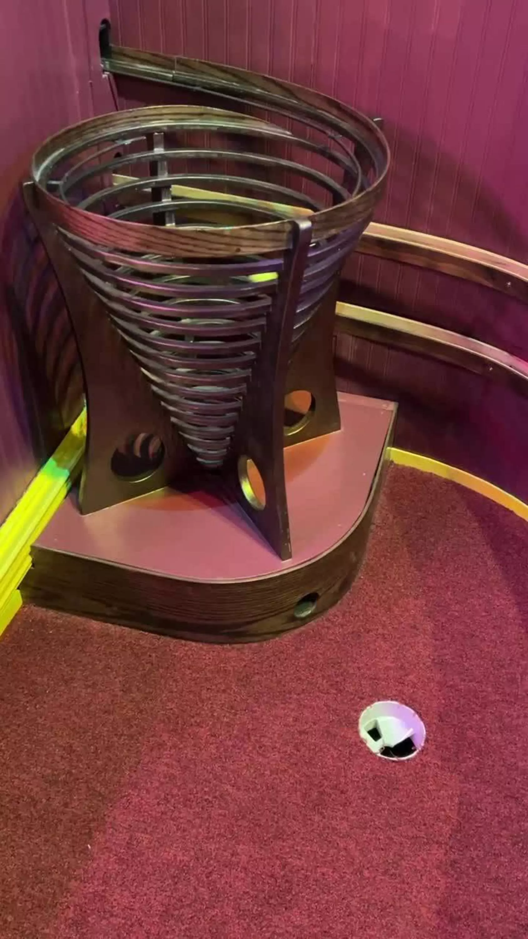 The Mission's new indoor mini-golf course is for having fun, not